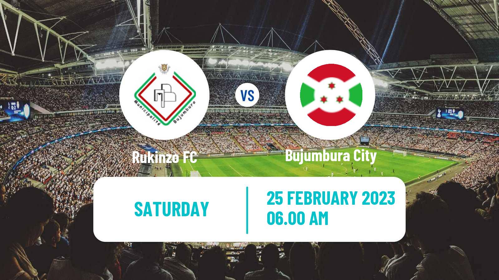 Soccer Burundi Premier League Rukinzo - Bujumbura City