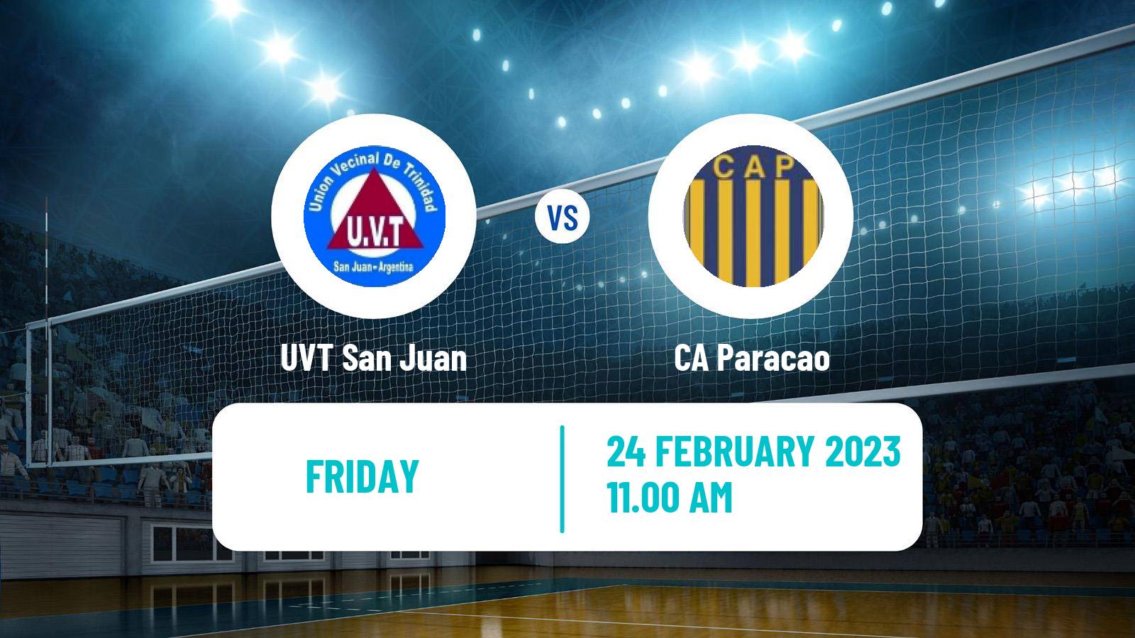Volleyball Argentinian LVA Volleyball UVT San Juan - Paracao