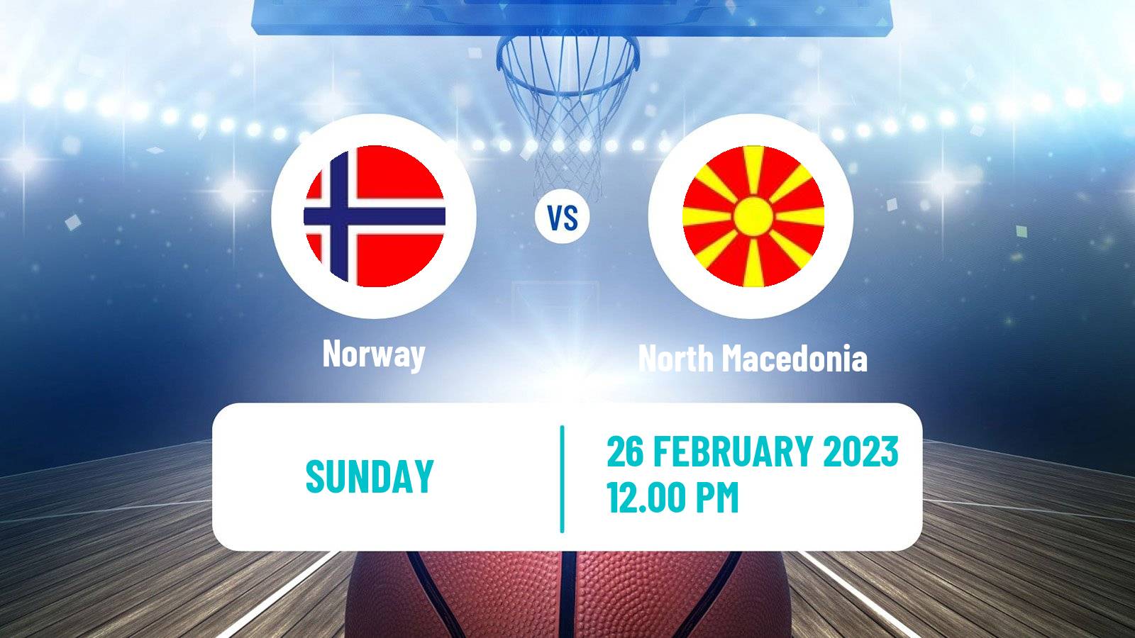Basketball EuroBasket Norway - North Macedonia