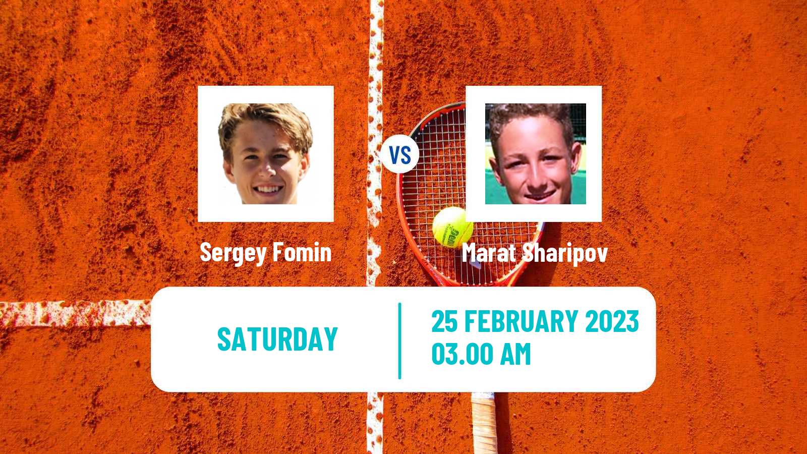 Tennis ITF Tournaments Sergey Fomin - Marat Sharipov