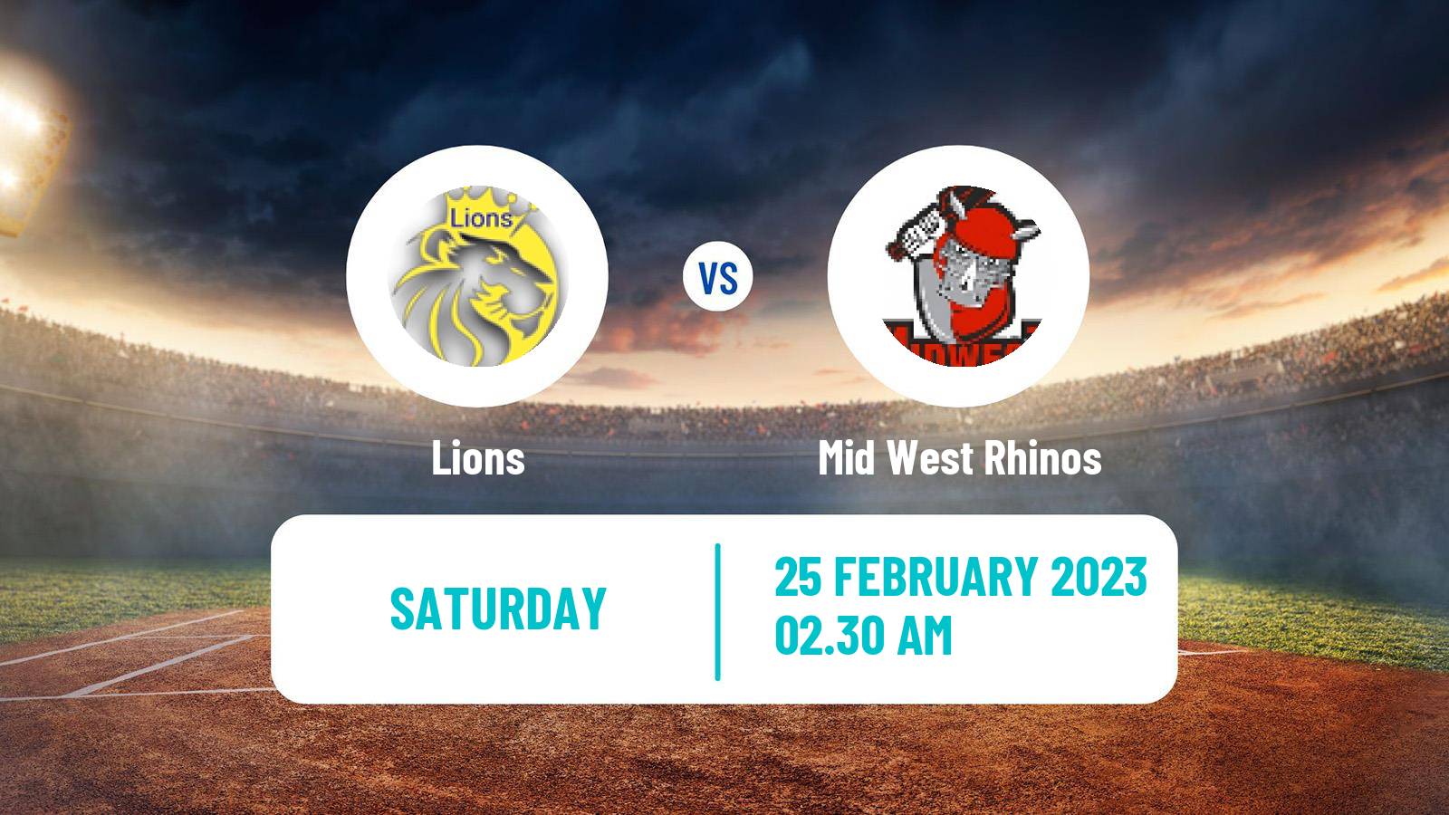 Cricket Zimbabwe Twenty20 Competition Lions - Mid West Rhinos