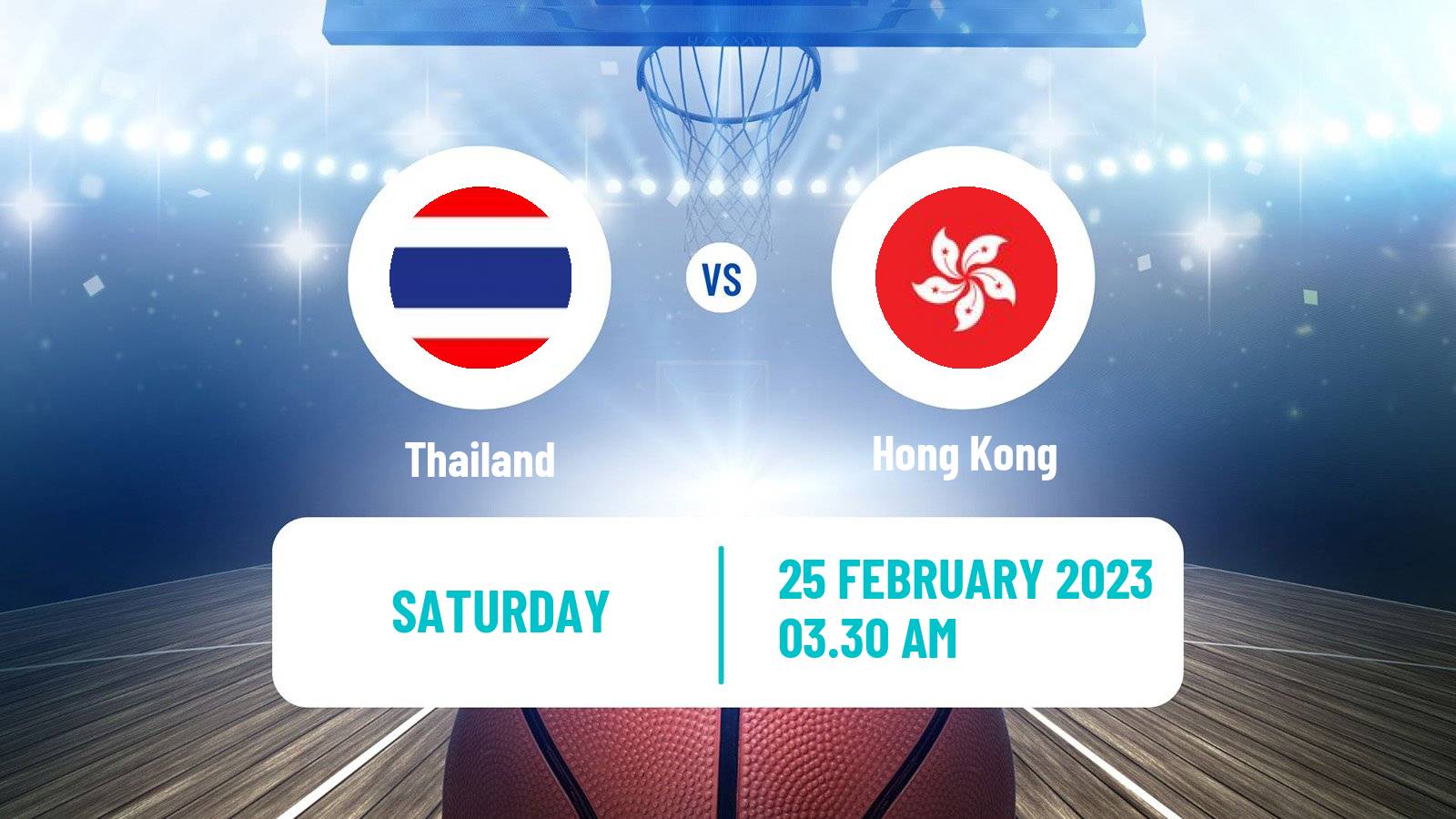 Basketball Asia Cup Basketball Thailand - Hong Kong