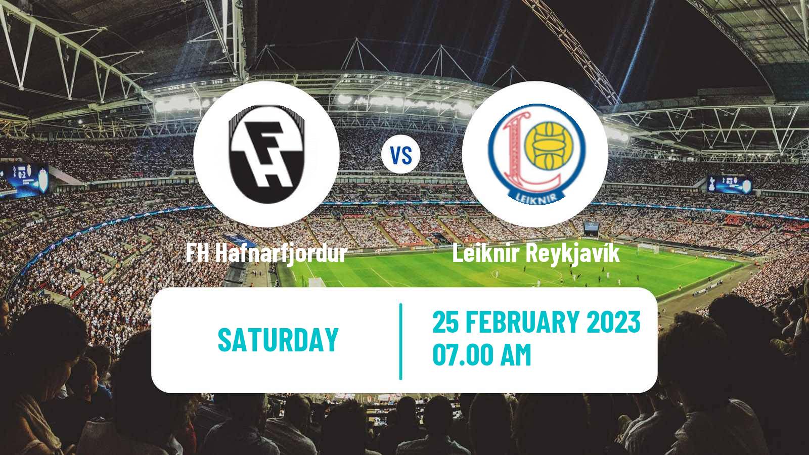 Soccer Icelandic League Cup FH Hafnarfjordur - Leiknir Reykjavík