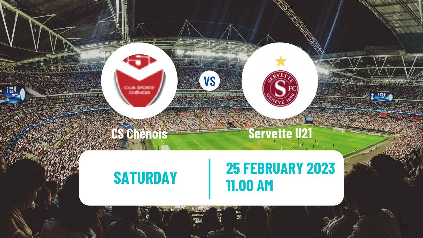 Soccer Swiss 1 Liga Classic Group 1 Chênois - Servette U21