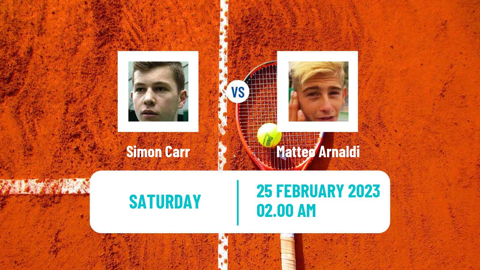 Tennis ATP Dubai Simon Carr - Matteo Arnaldi