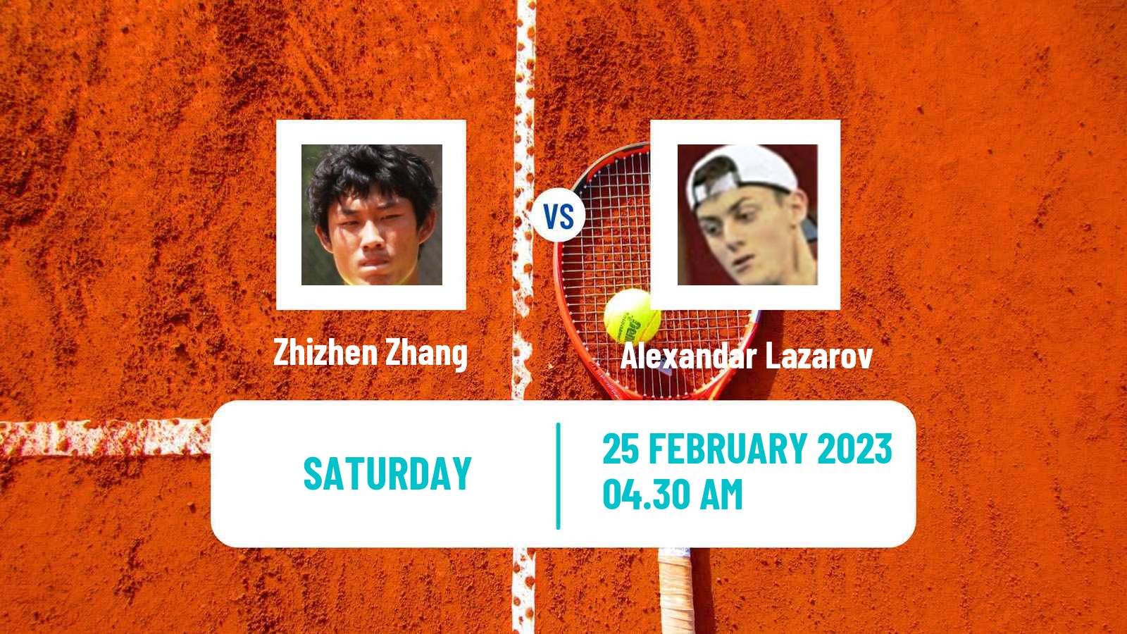 Tennis ATP Dubai Zhizhen Zhang - Alexandar Lazarov