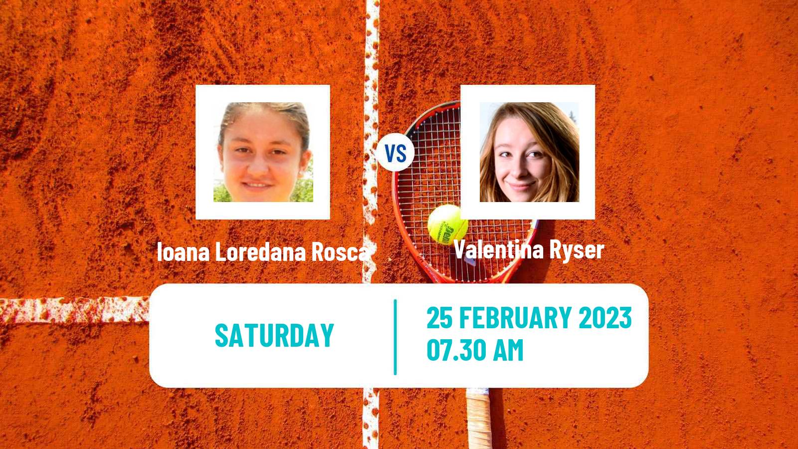 Tennis ITF Tournaments Ioana Loredana Rosca - Valentina Ryser