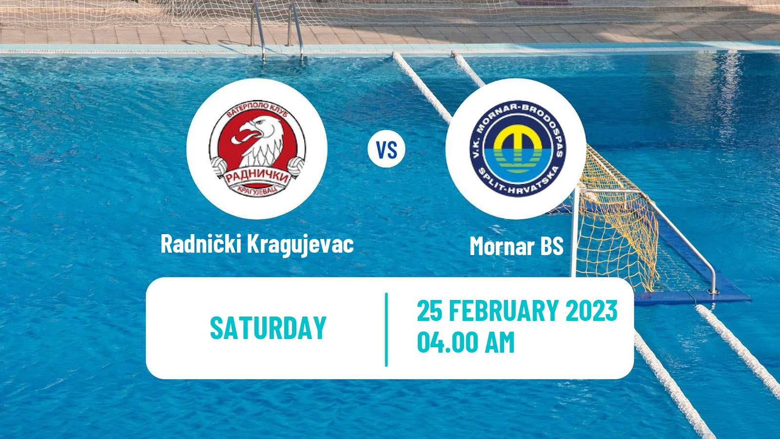 Water polo Regional League Water Polo Radnički Kragujevac - Mornar BS