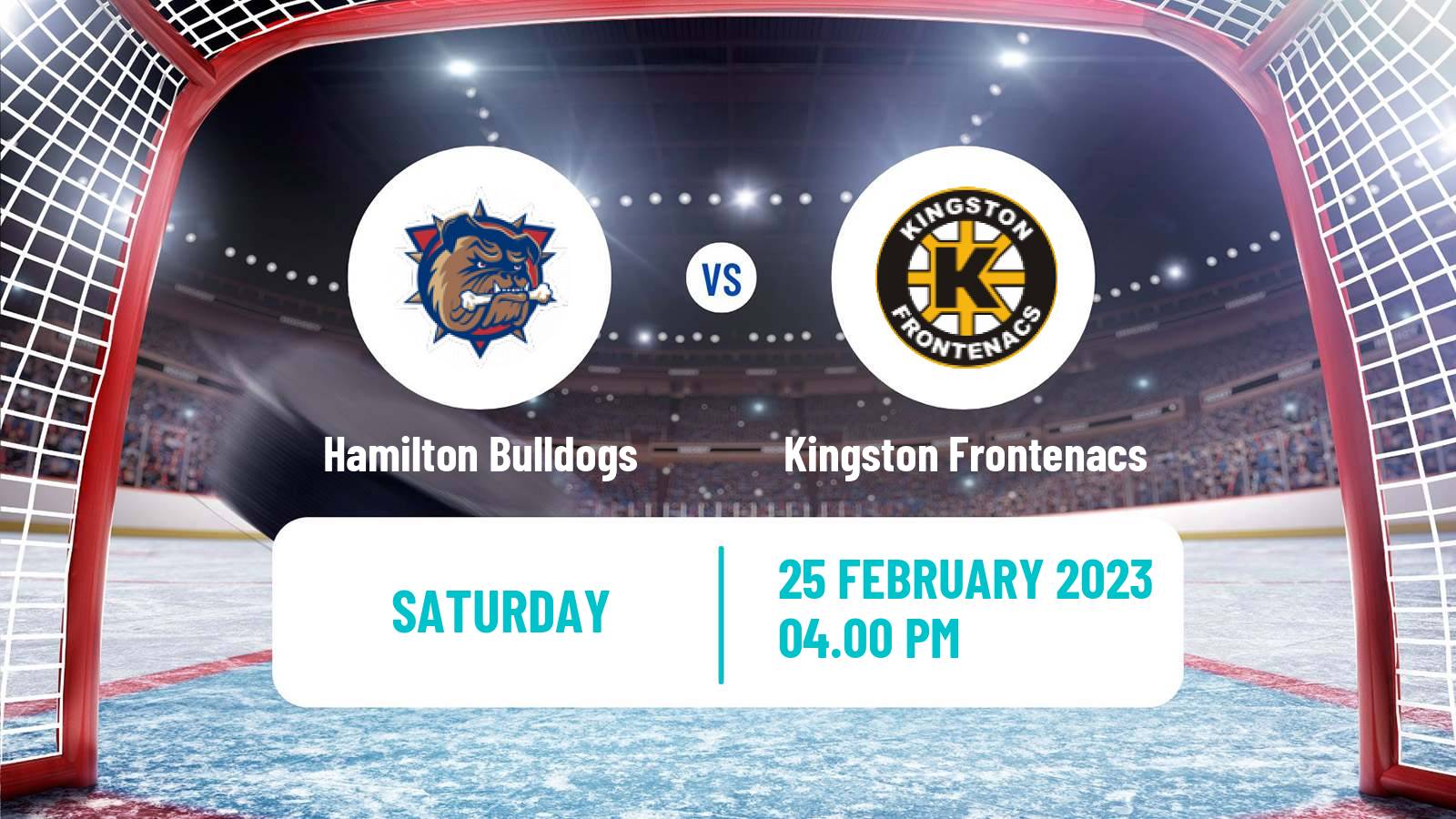 Hockey OHL Hamilton Bulldogs - Kingston Frontenacs