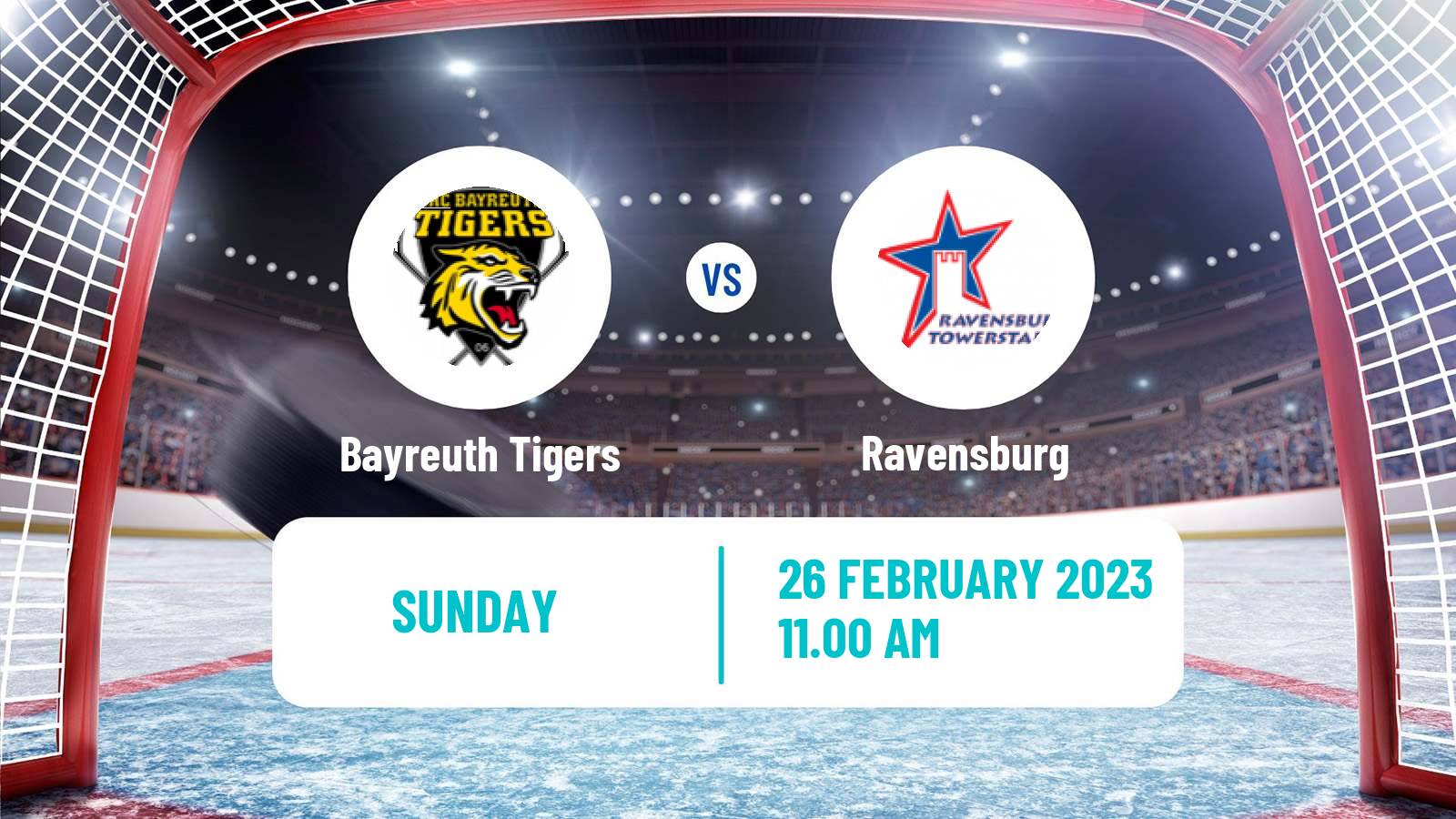 Hockey German DEL2 Bayreuth Tigers - Ravensburg