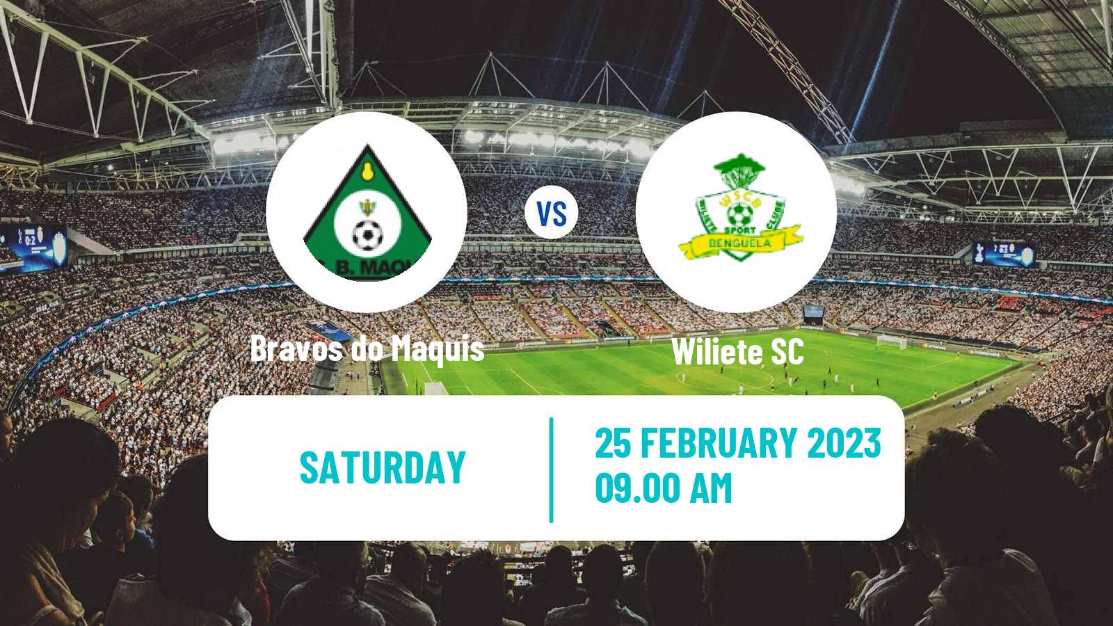Soccer Angolan Girabola Bravos do Maquis - Wiliete