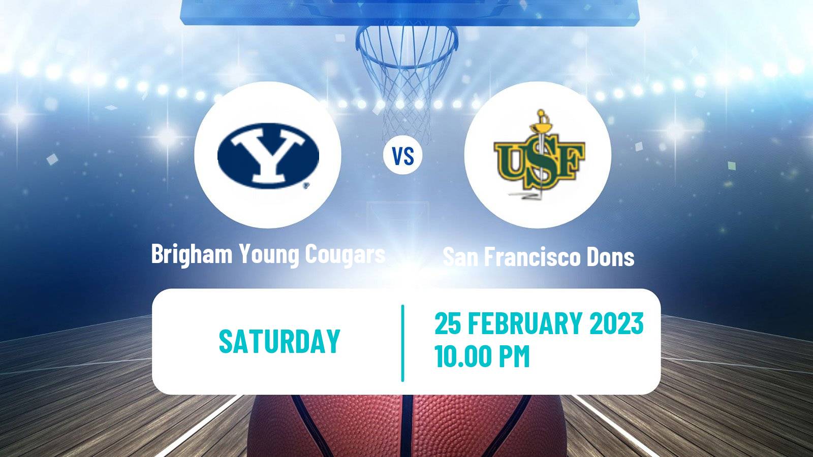 Basketball NCAA College Basketball Brigham Young Cougars - San Francisco Dons