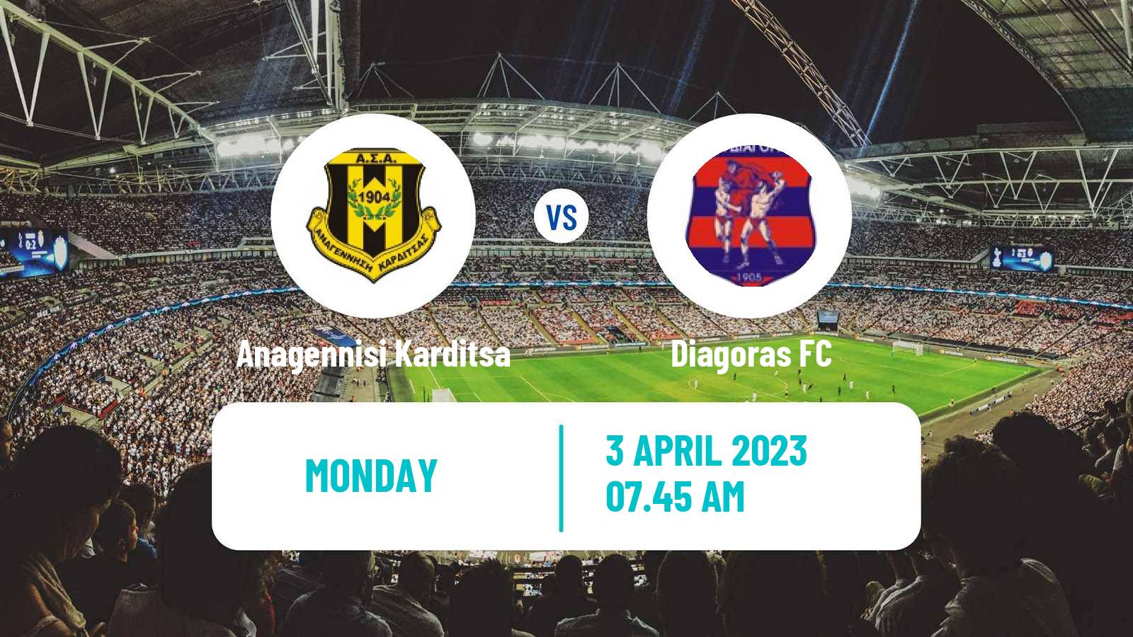 Soccer Greek Super League 2 Anagennisi Karditsa - Diagoras