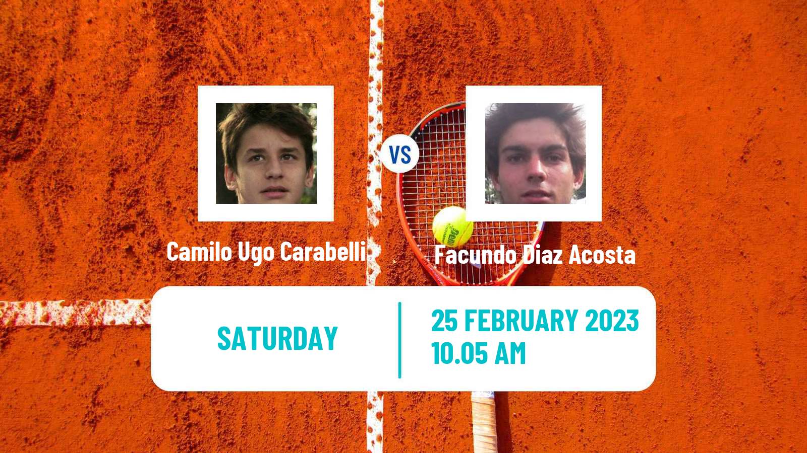 Tennis ATP Santiago Camilo Ugo Carabelli - Facundo Diaz Acosta