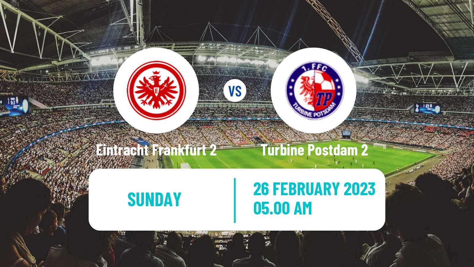 Soccer German 2 Bundesliga Women Eintracht Frankfurt 2 - Turbine Postdam 2