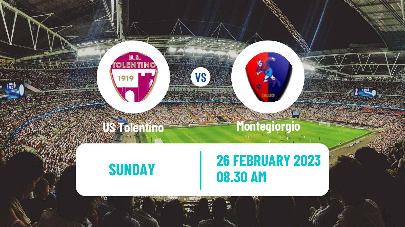 Soccer Italian Serie D - Group F Tolentino - Montegiorgio