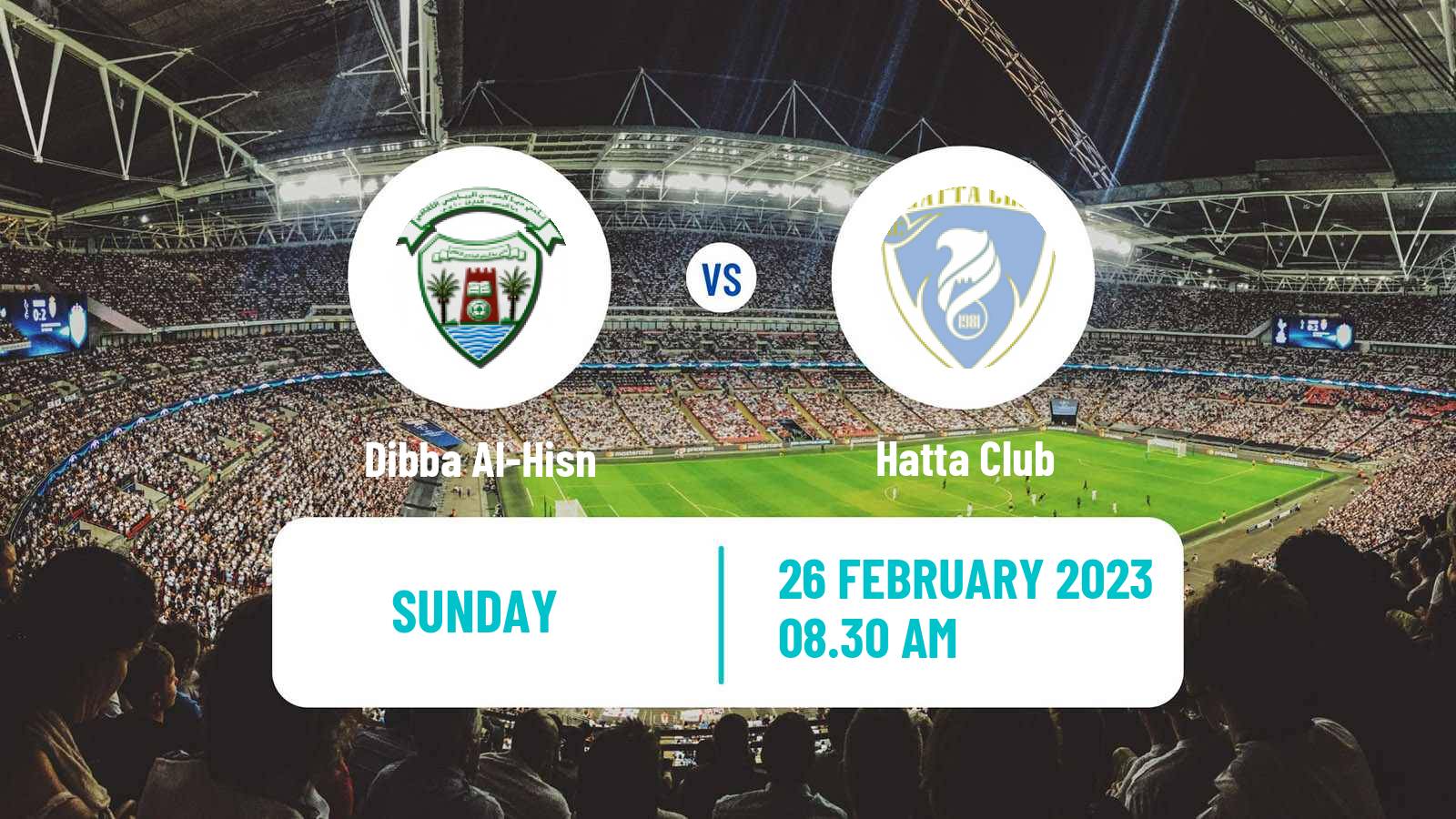 Soccer UAE Division 1 Dibba Al-Hisn - Hatta