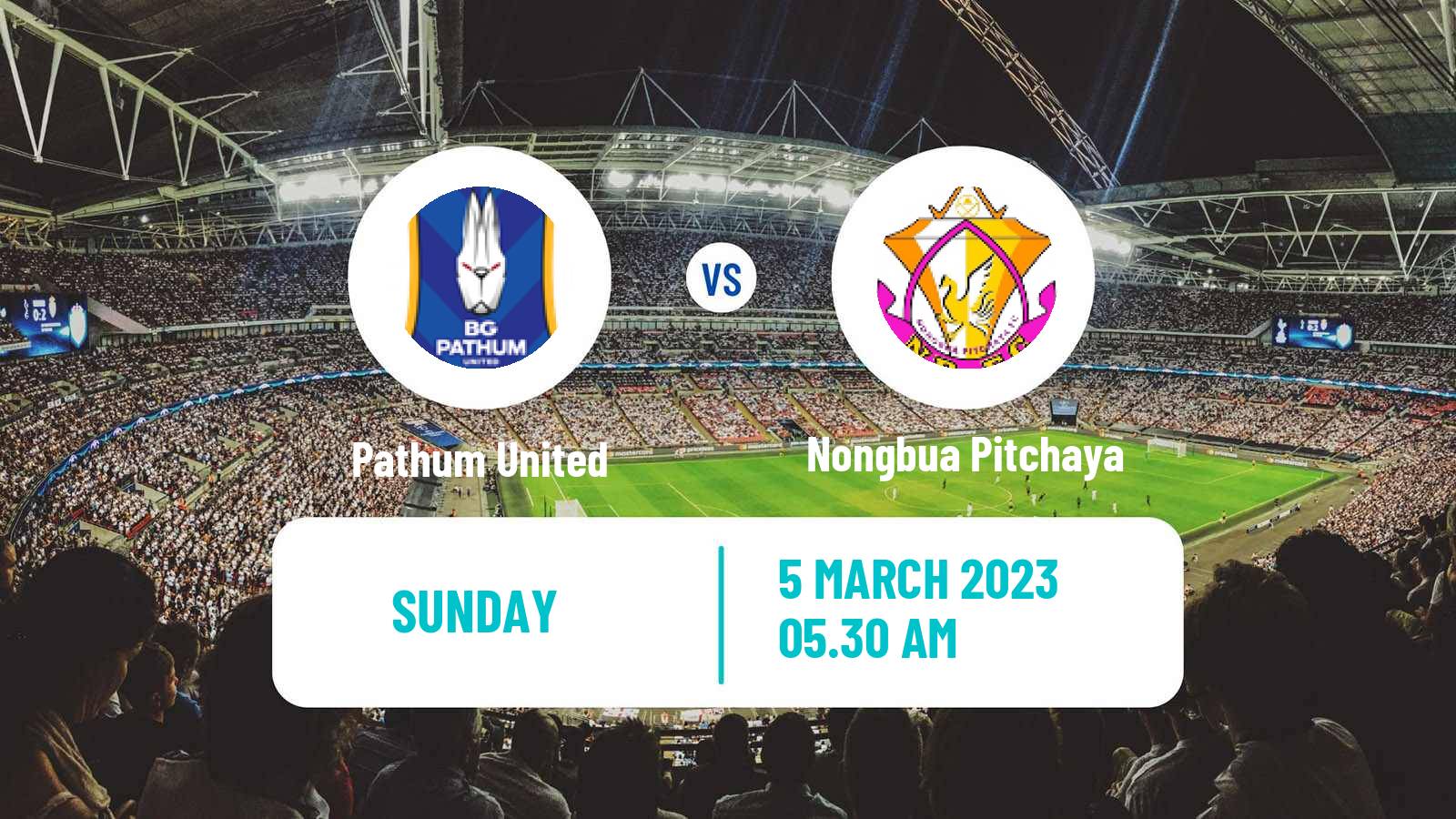 Soccer Thai League 1 Pathum United - Nongbua Pitchaya