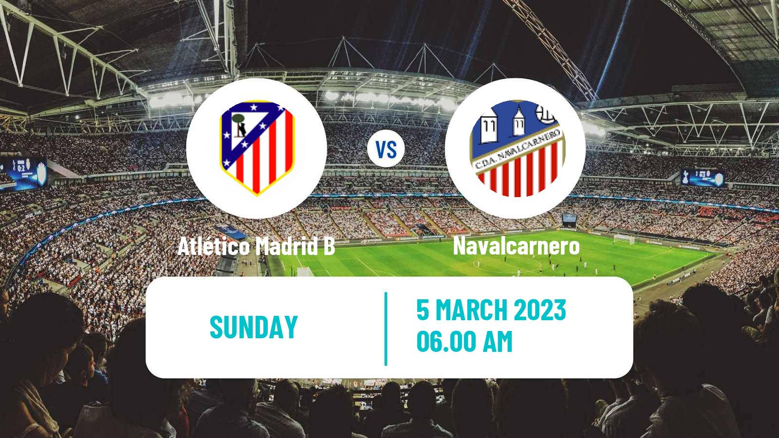 Soccer Spanish Segunda RFEF - Group 5 Atlético Madrid B - Navalcarnero