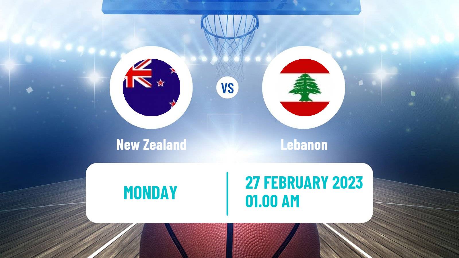 Basketball World Championship Basketball New Zealand - Lebanon