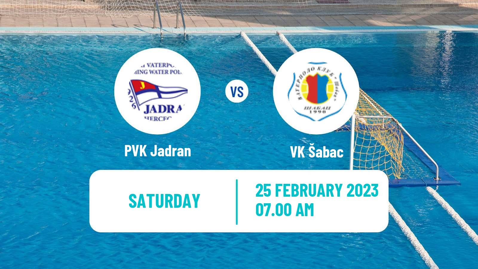 Water polo Regional League Water Polo PVK Jadran - Šabac