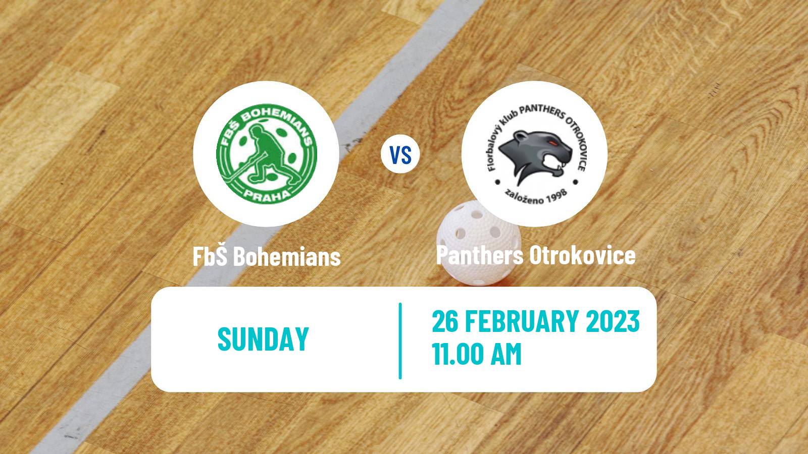 Floorball Czech Superliga Floorball FbŠ Bohemians - Panthers Otrokovice