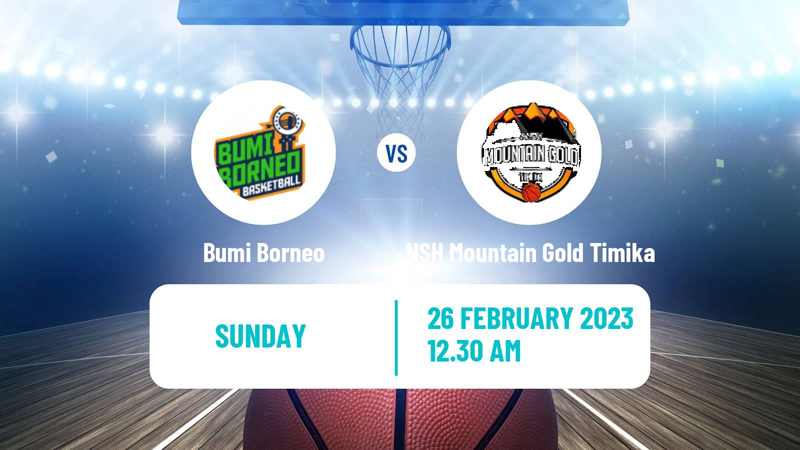 Basketball Indonesian IBL Bumi Borneo - NSH Mountain Gold Timika