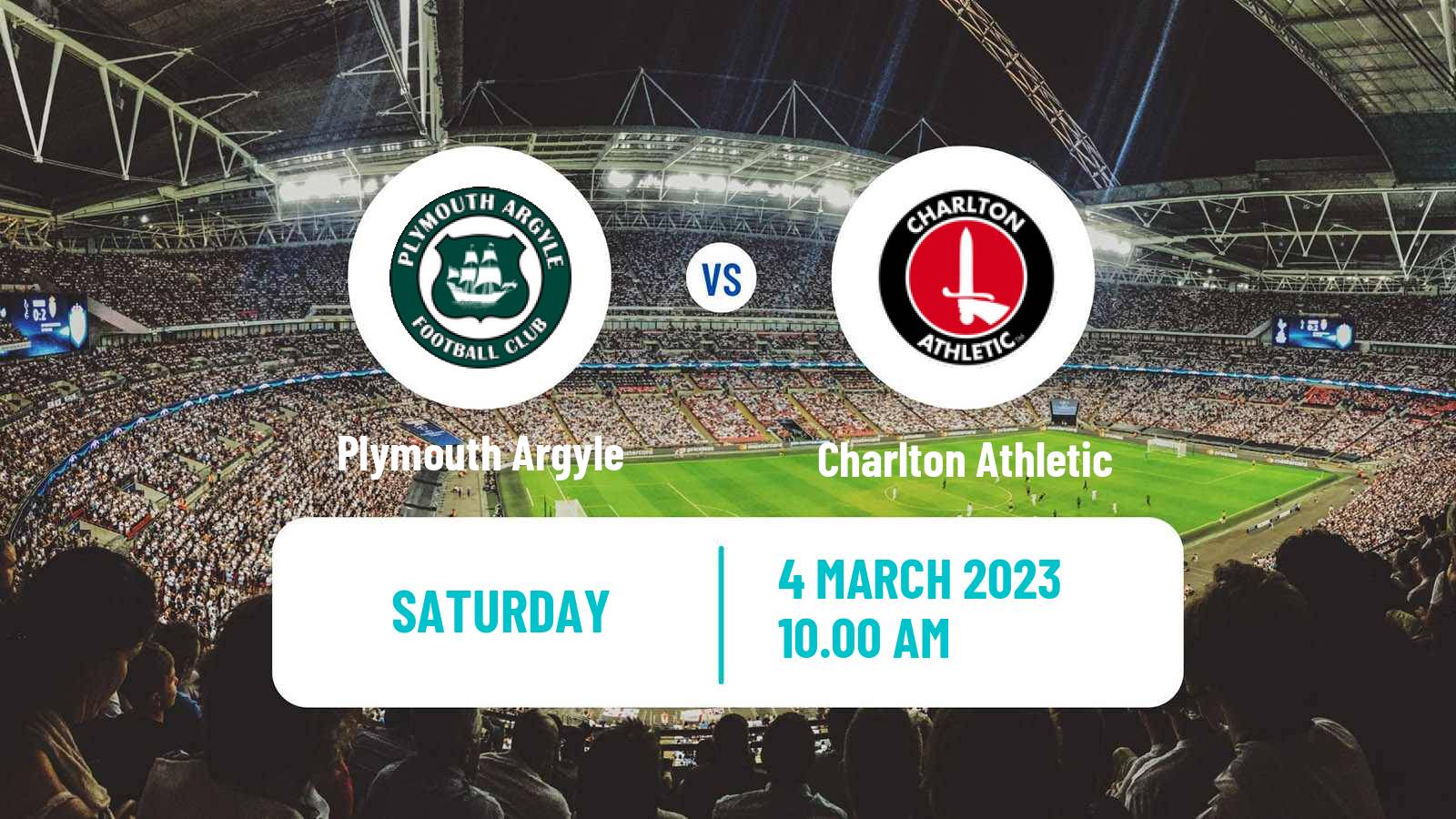 Soccer English League One Plymouth Argyle - Charlton Athletic