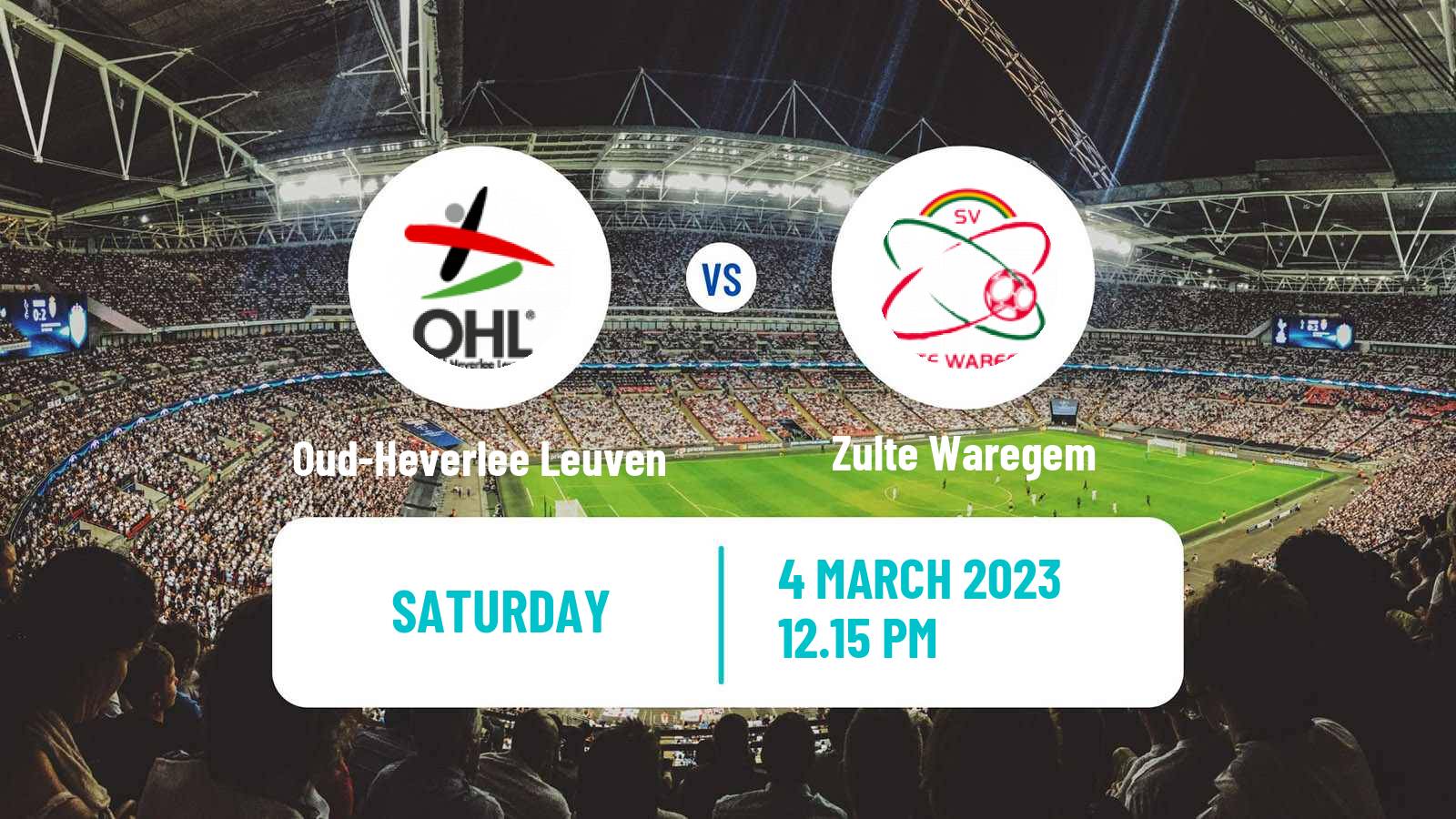 Soccer Belgian Jupiler Pro League Oud-Heverlee Leuven - Zulte Waregem