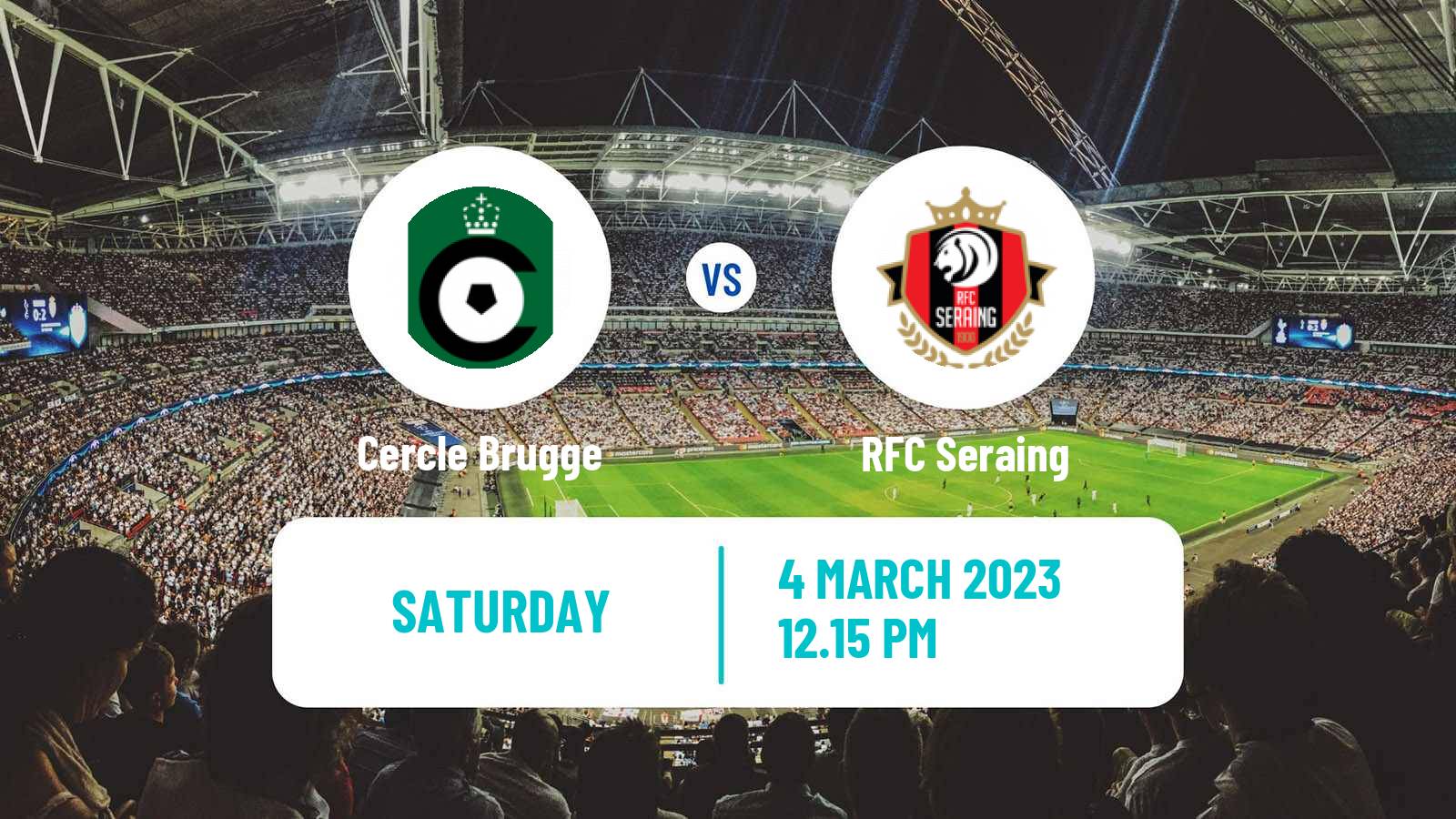 Soccer Belgian Jupiler Pro League Cercle Brugge - Seraing