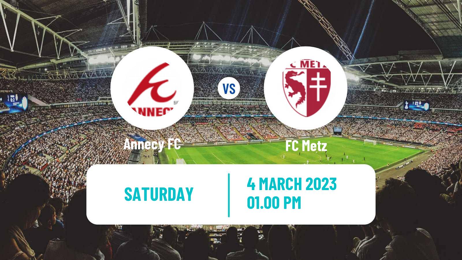 Soccer French Ligue 2 Annecy - Metz