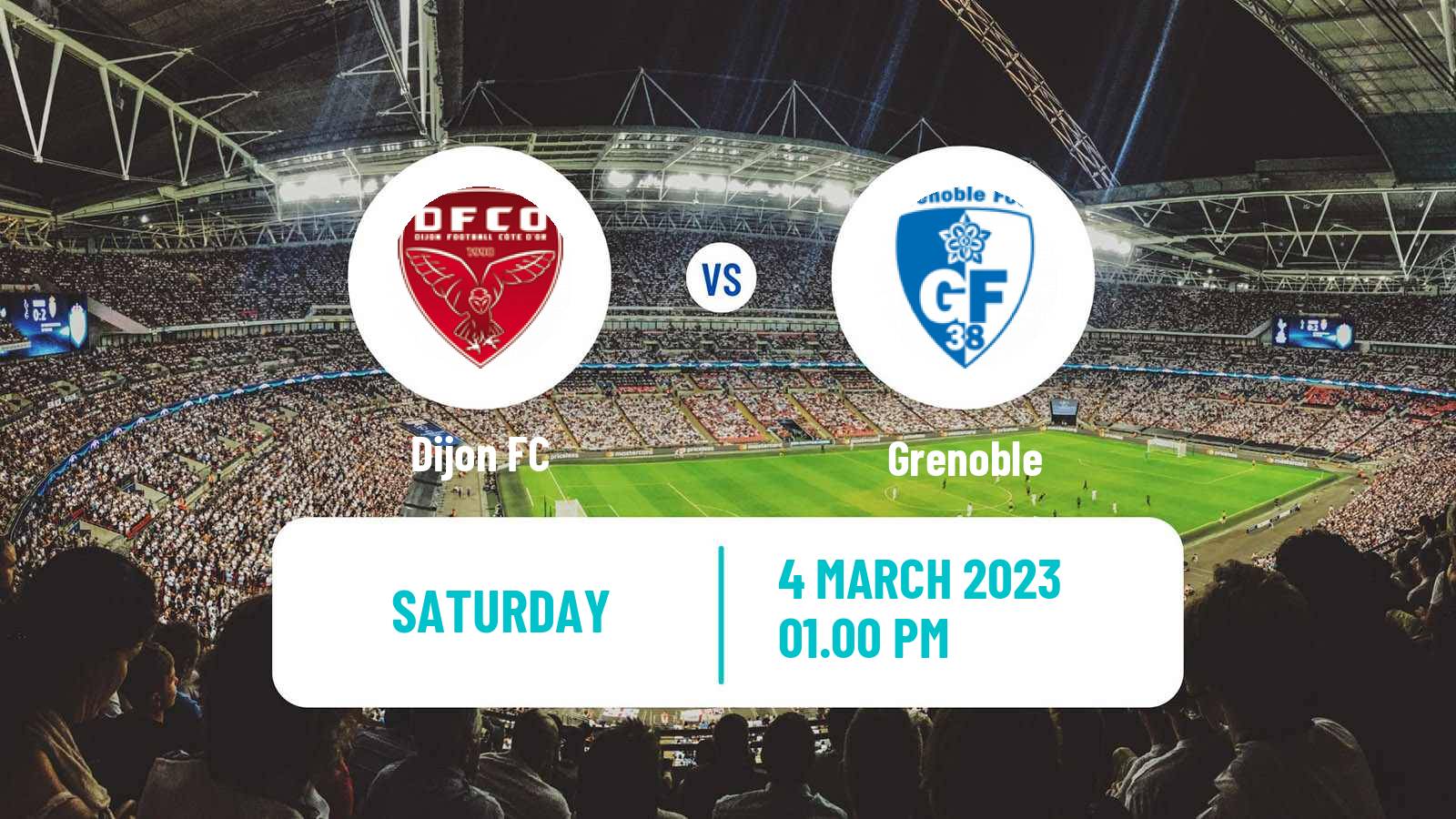 Soccer French Ligue 2 Dijon - Grenoble