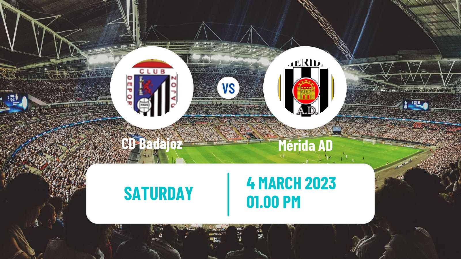 Soccer Spanish Primera RFEF Group 1 Badajoz - Mérida AD