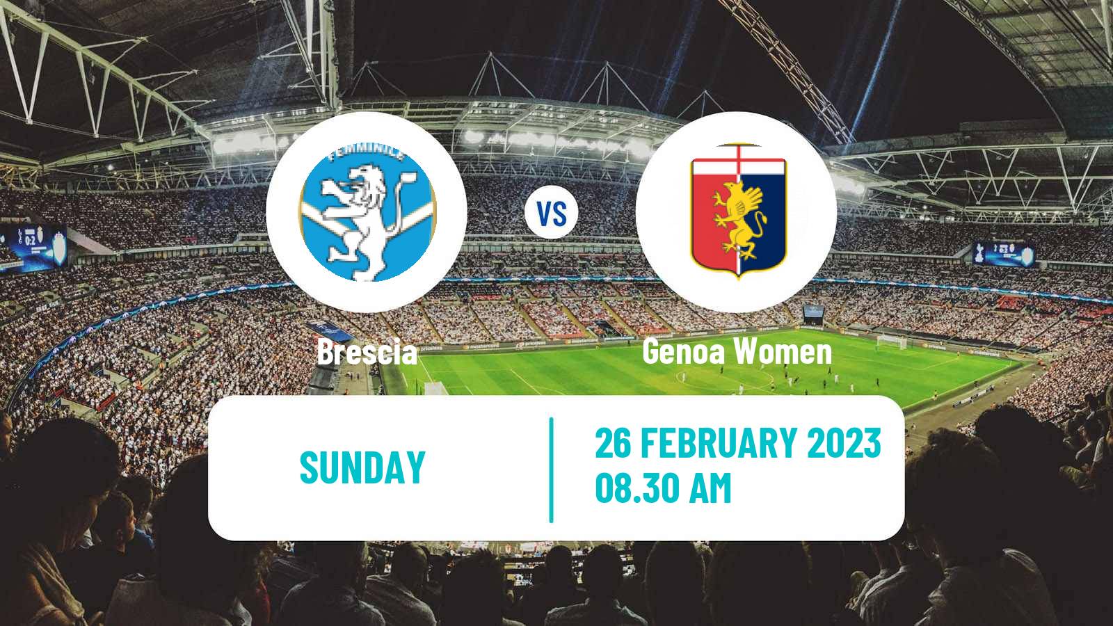 Soccer Italian Serie B Women Brescia - Genoa