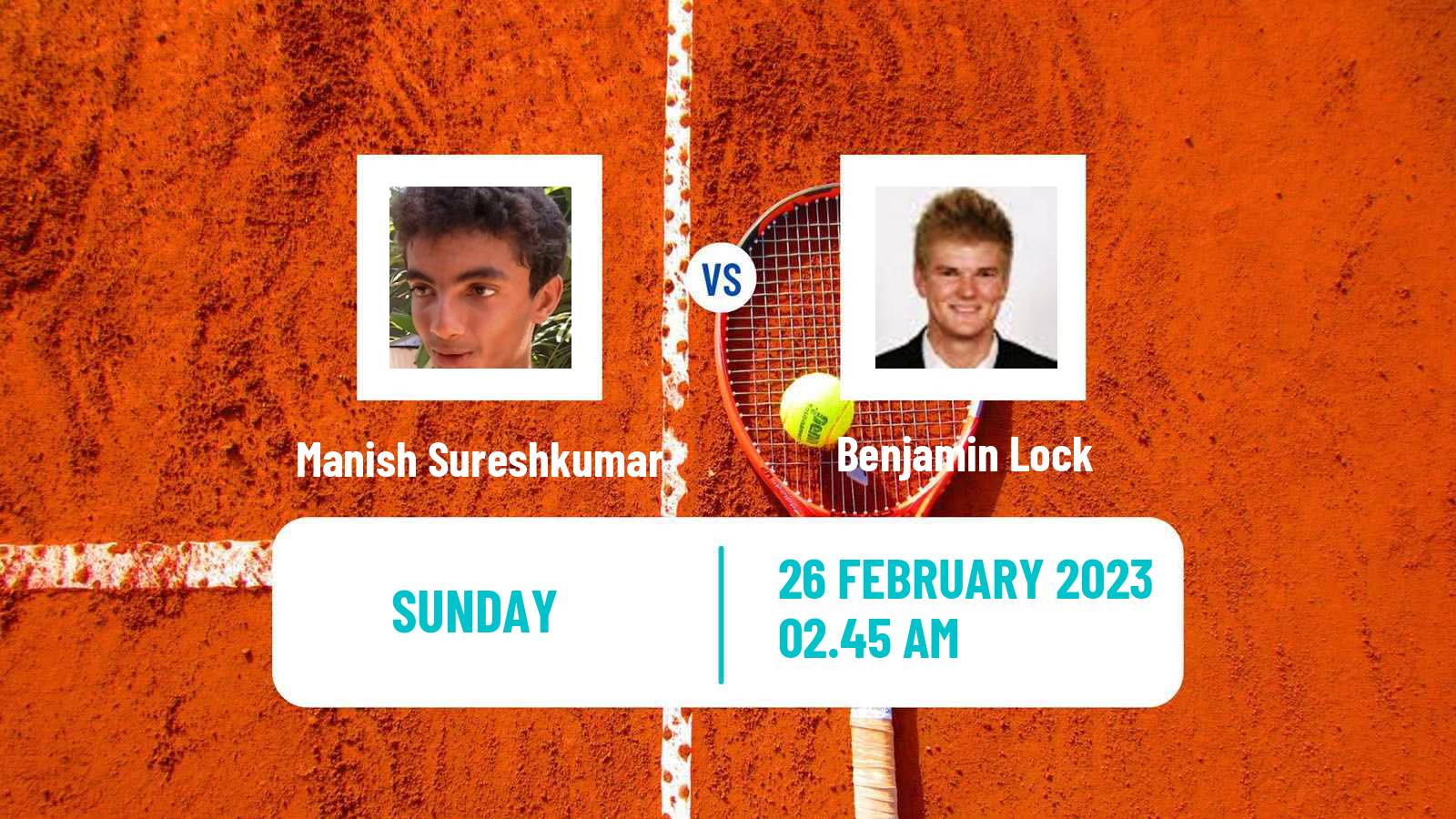 Tennis ATP Challenger Manish Sureshkumar - Benjamin Lock