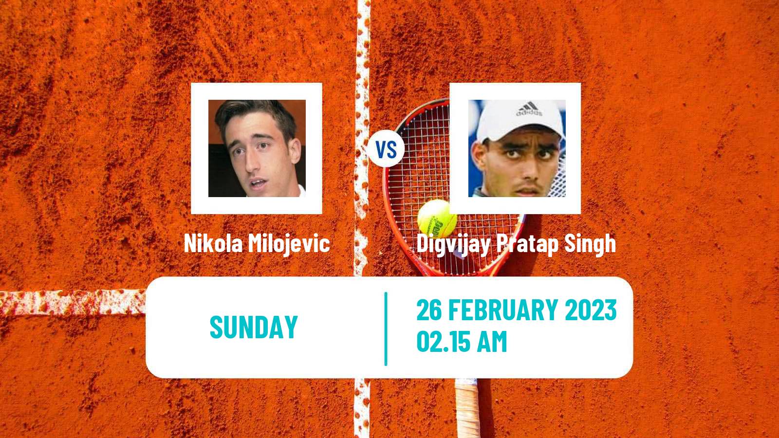 Tennis ATP Challenger Nikola Milojevic - Digvijay Pratap Singh
