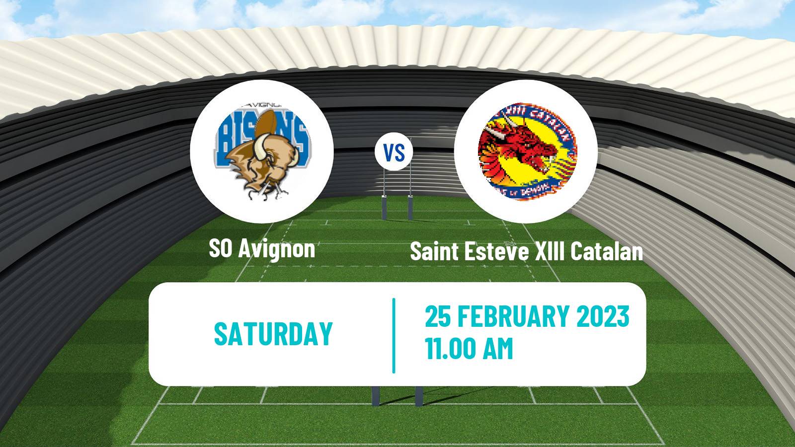 Rugby league French Elite 1 Rugby League Avignon - Saint Esteve XIII Catalan