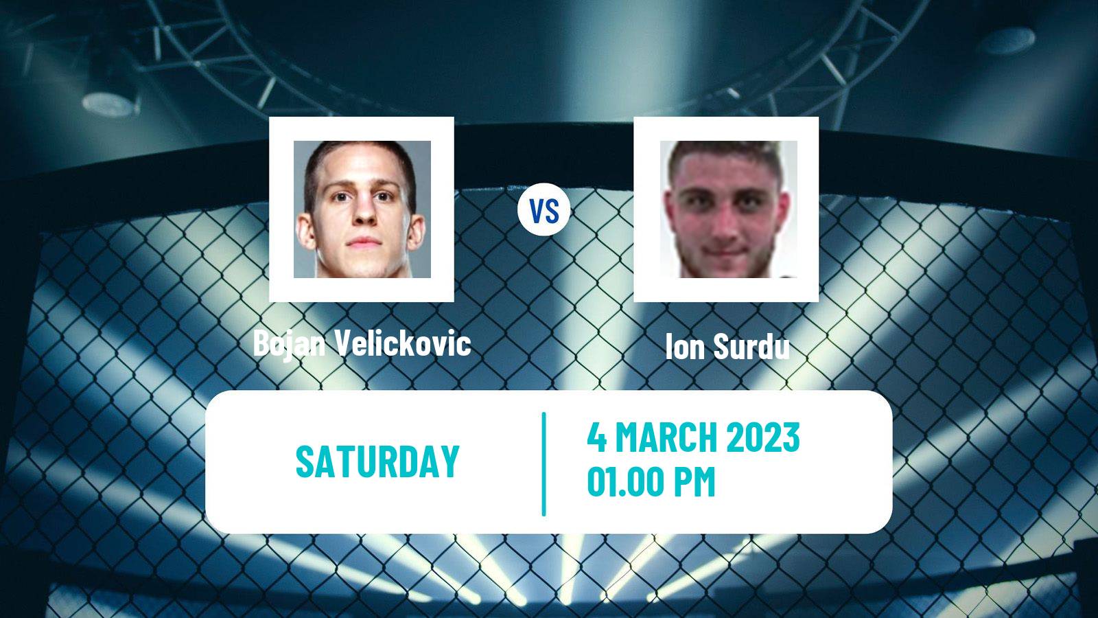 MMA MMA Bojan Velickovic - Ion Surdu