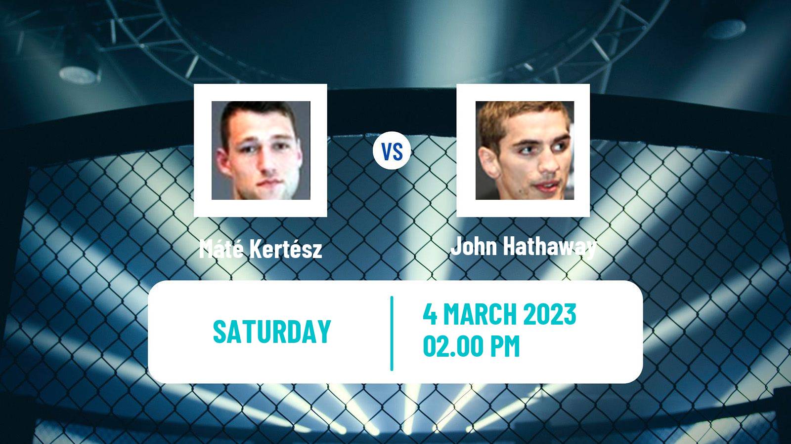 MMA MMA Máté Kertész - John Hathaway