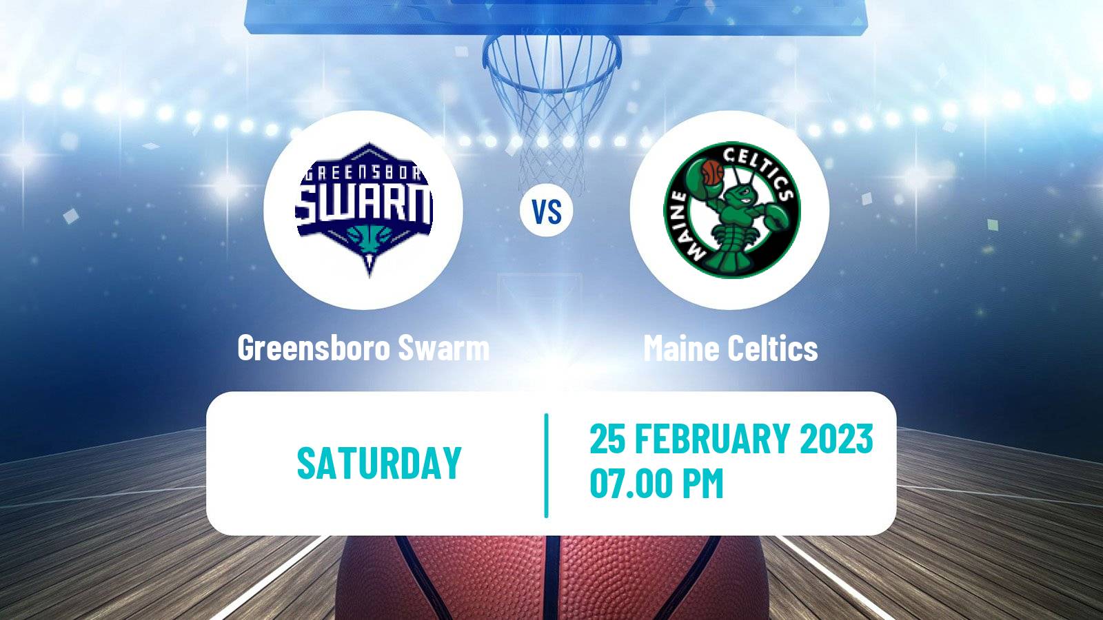 Basketball NBA G-League Greensboro Swarm - Maine Celtics