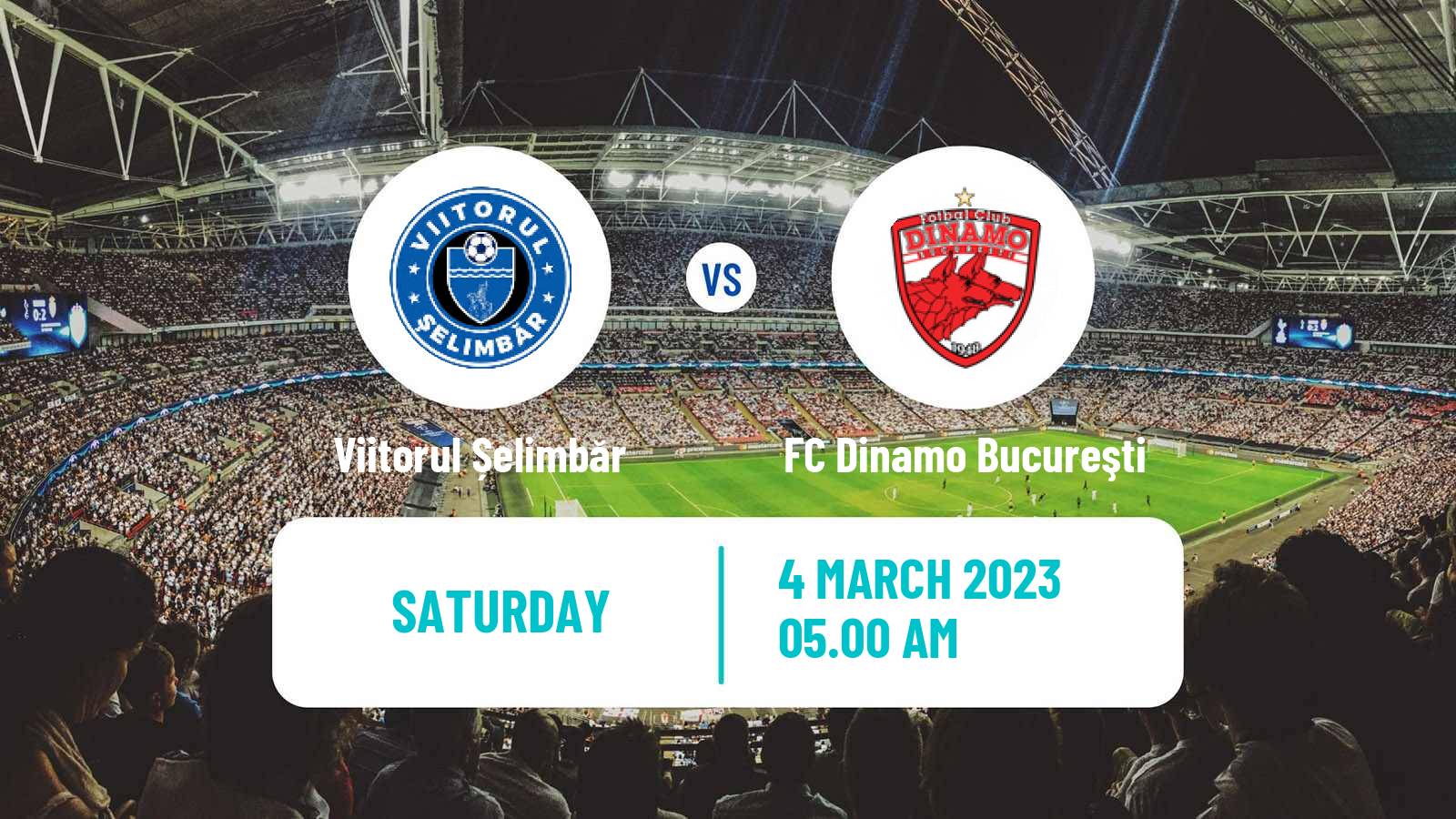 Soccer Romanian Division 2 Viitorul Șelimbăr - FC Dinamo Bucureşti