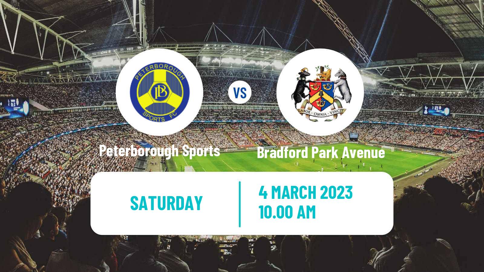 Soccer English National League North Peterborough Sports - Bradford Park Avenue