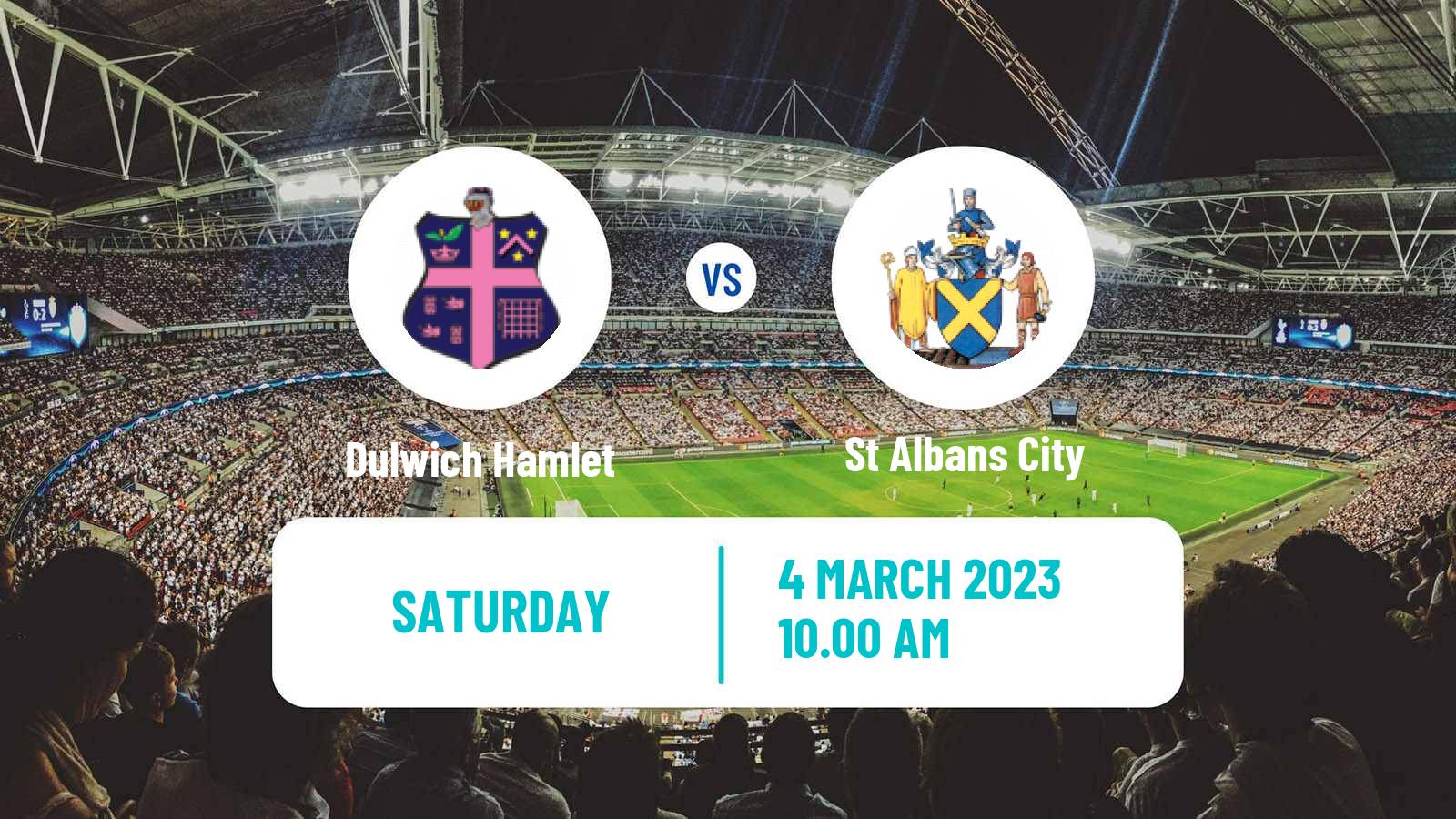 Soccer English National League South Dulwich Hamlet - St Albans City