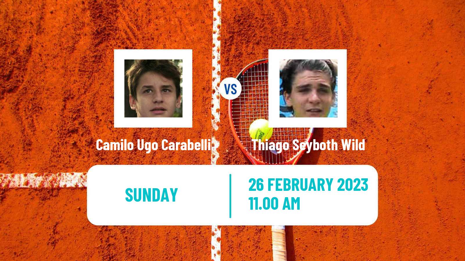 Tennis ATP Santiago Camilo Ugo Carabelli - Thiago Seyboth Wild