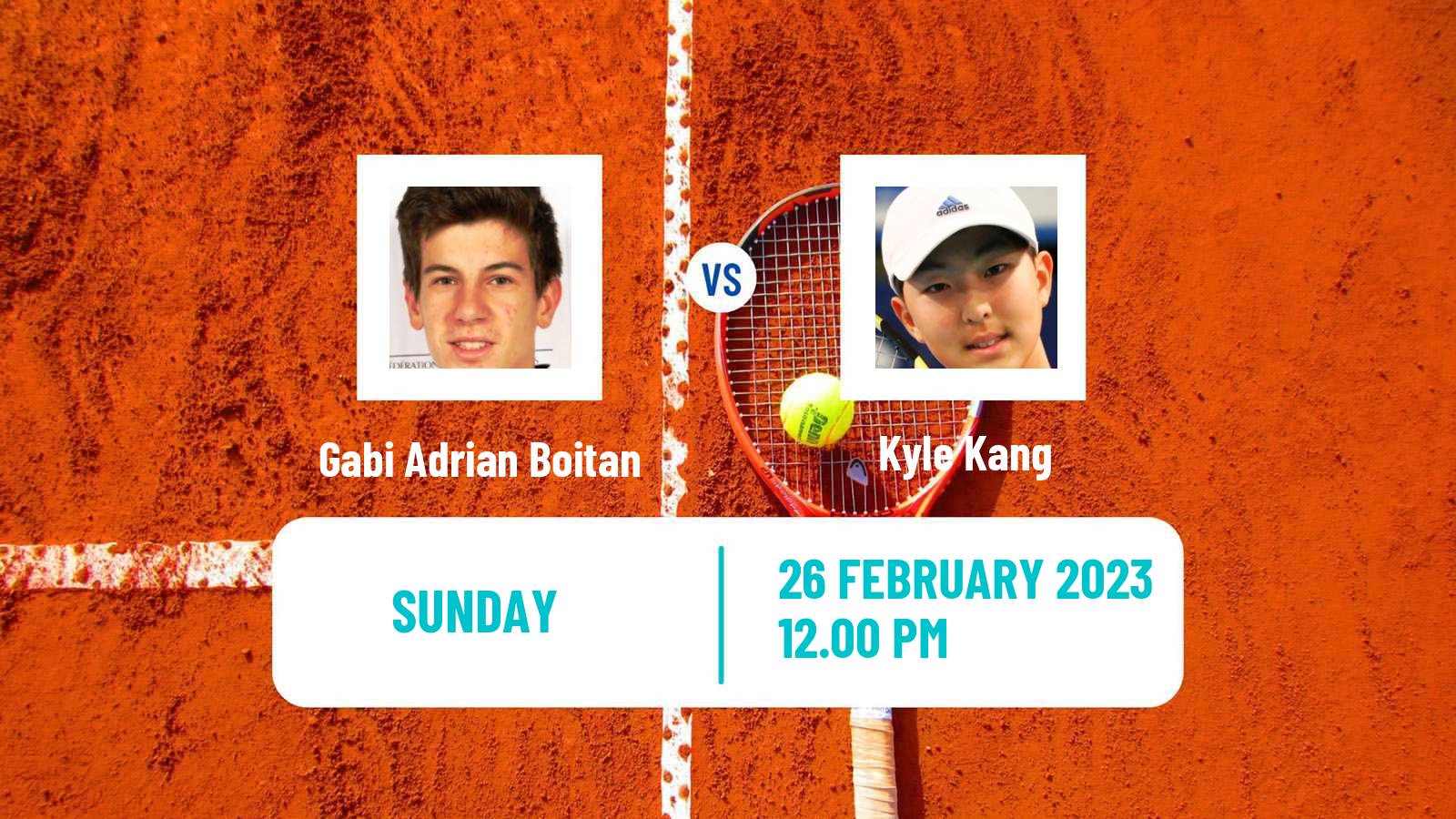 Tennis ITF Tournaments Gabi Adrian Boitan - Kyle Kang