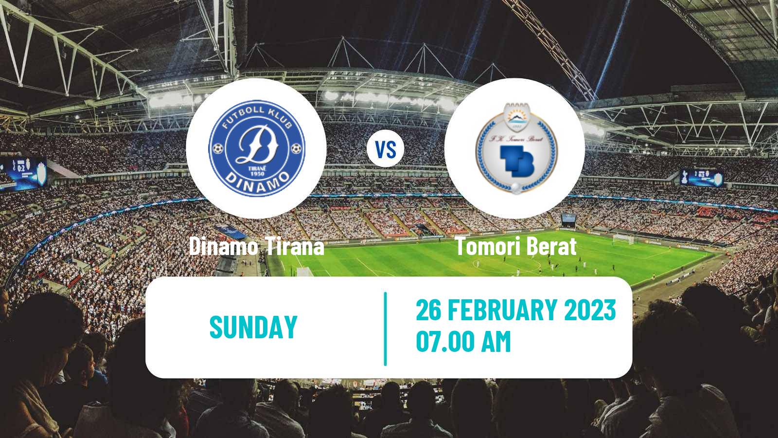 Soccer Albanian First Division Dinamo Tirana - Tomori Berat