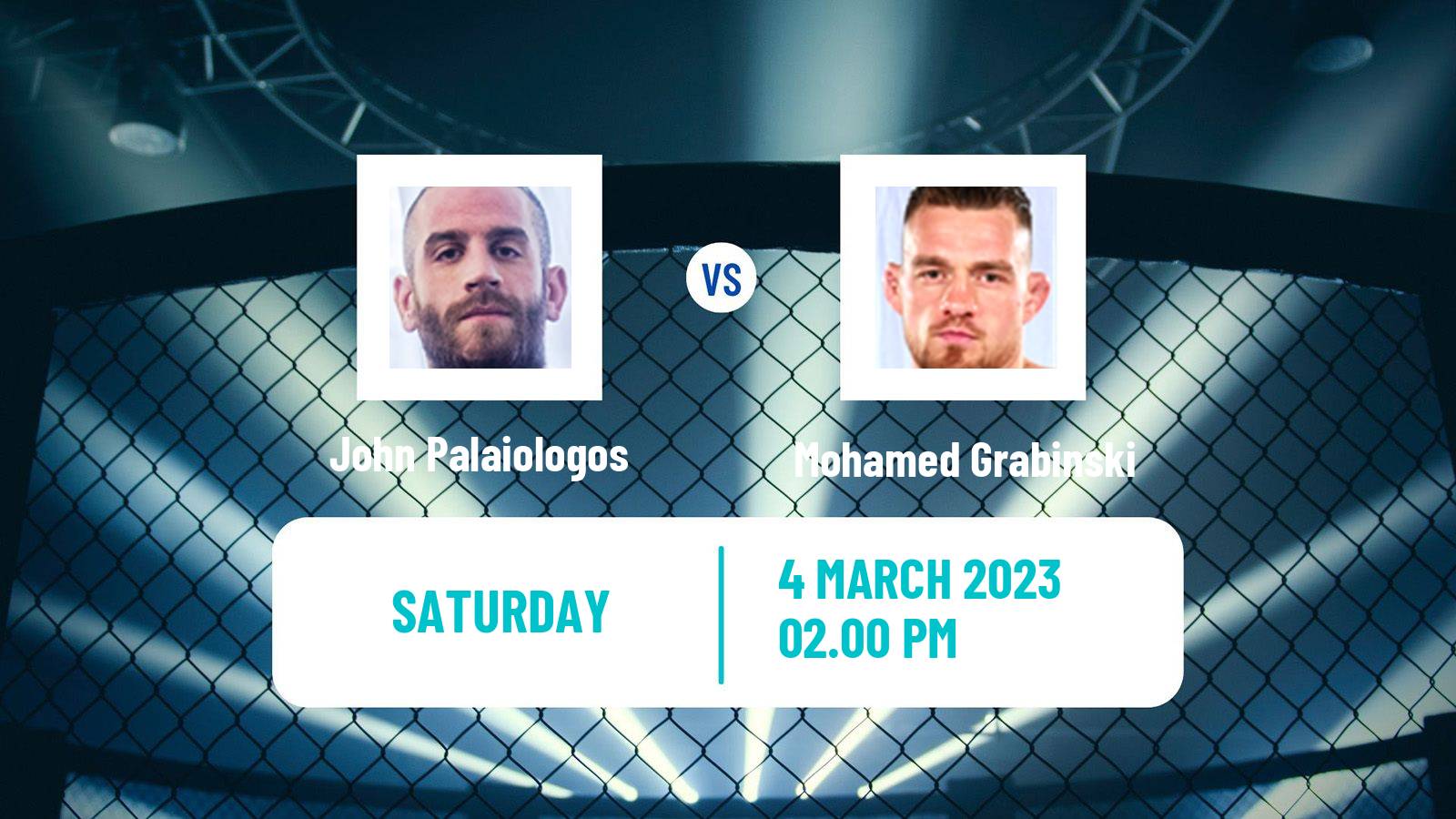 MMA MMA John Palaiologos - Mohamed Grabinski