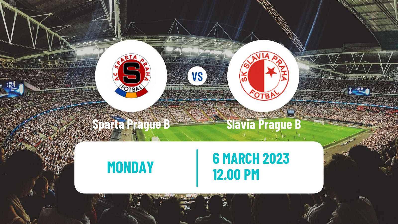 Soccer Czech Division 2 Sparta Prague B - Slavia Prague B