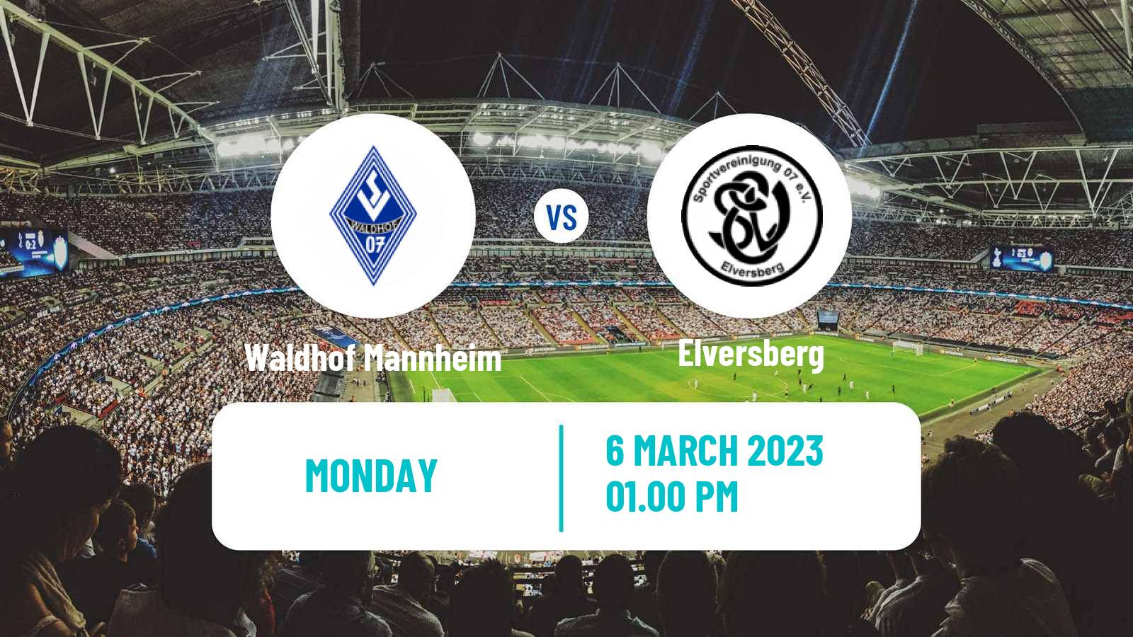 Soccer German 3 Bundesliga Waldhof Mannheim - Elversberg