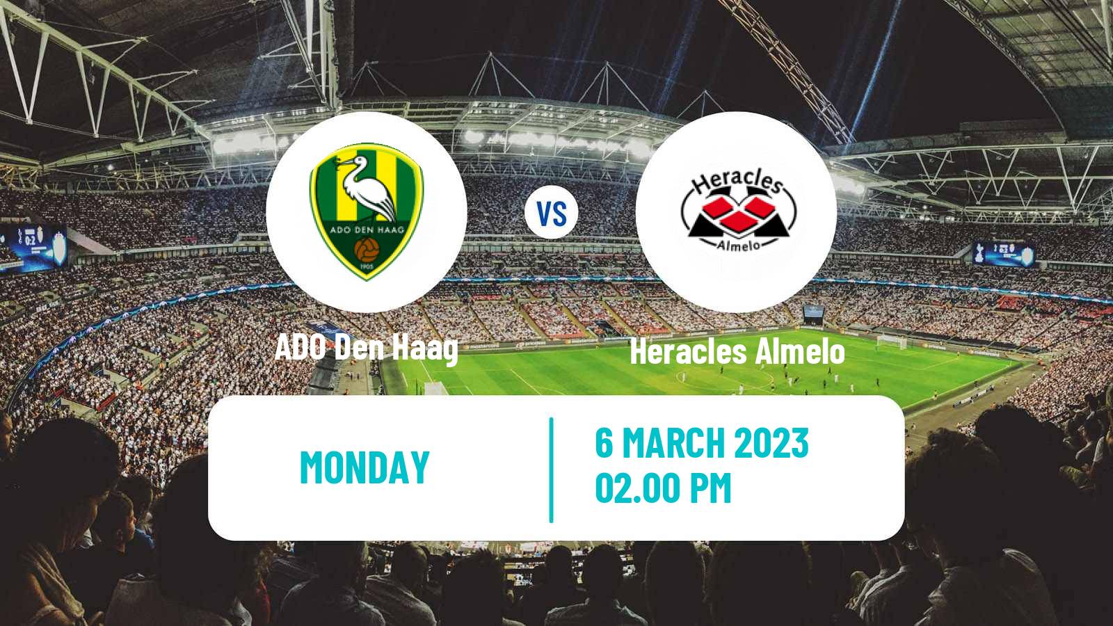 Soccer Dutch Eerste Divisie ADO Den Haag - Heracles Almelo